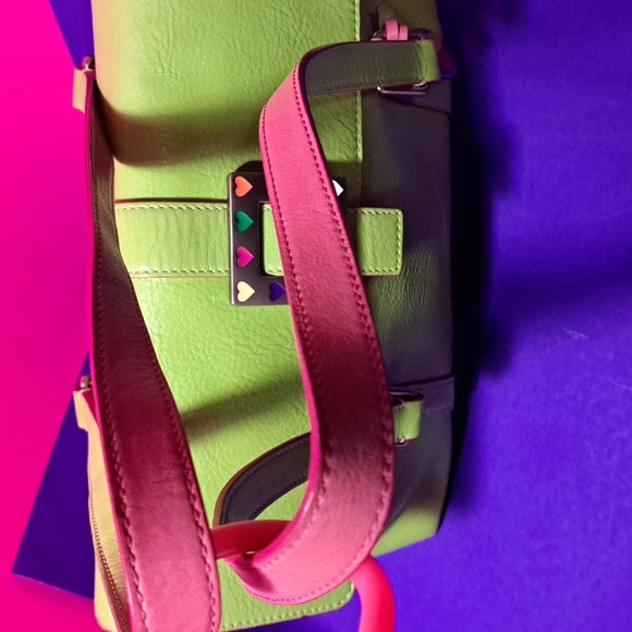 vintage Dooney & Bourke leather "Wicked" 💚shoulder Bag ST. PATRICKS DAY READY🍀 - Picture 3 of 16